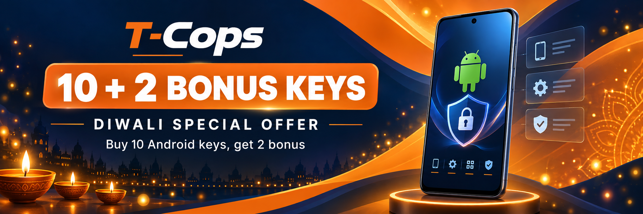 T-Cops Diwali 10 plus 2 bonus keys offer